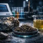 Analyse de matériaux hétérogènes : sol, minerai et liquide industriel
