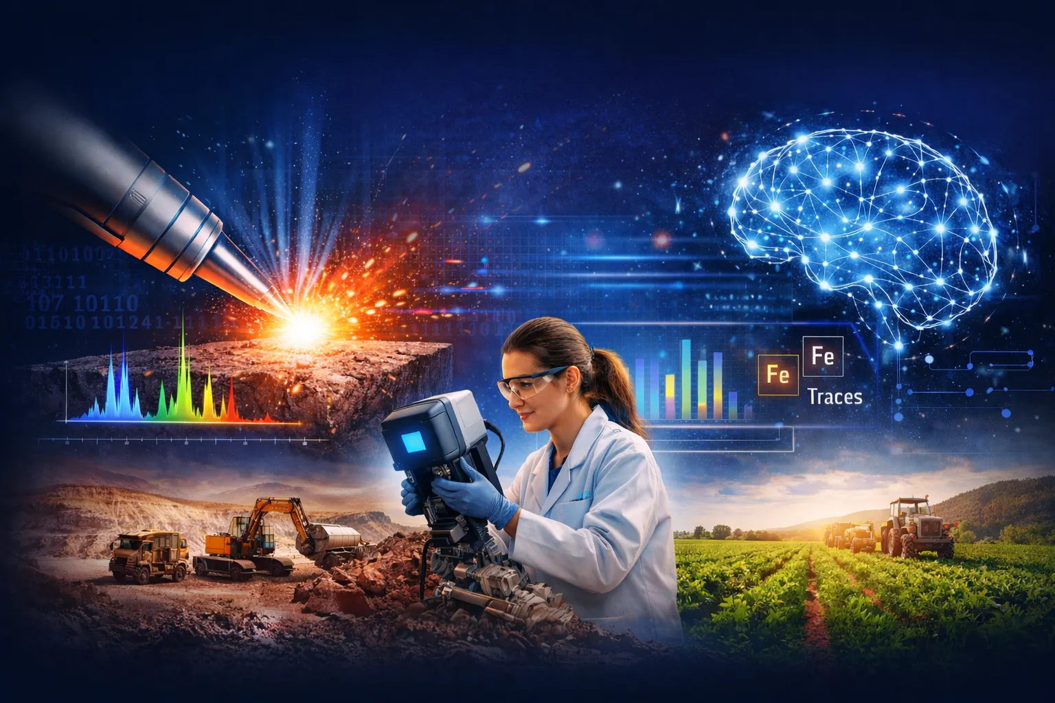 Real-time chemical analysis using LIBS and artificial intelligence in industrial applications